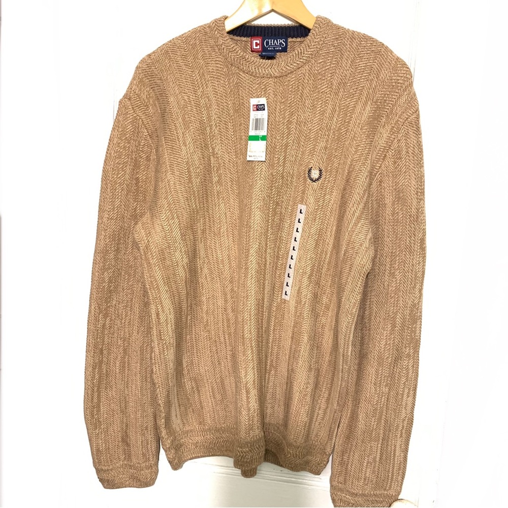 Men’s Chaps Chevron Sweater NWT Sz Large